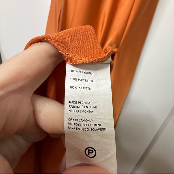 Saunders X RTR - Chiffon Overlay Dress - Orange - $345 size 2 - Picture 11 of 13